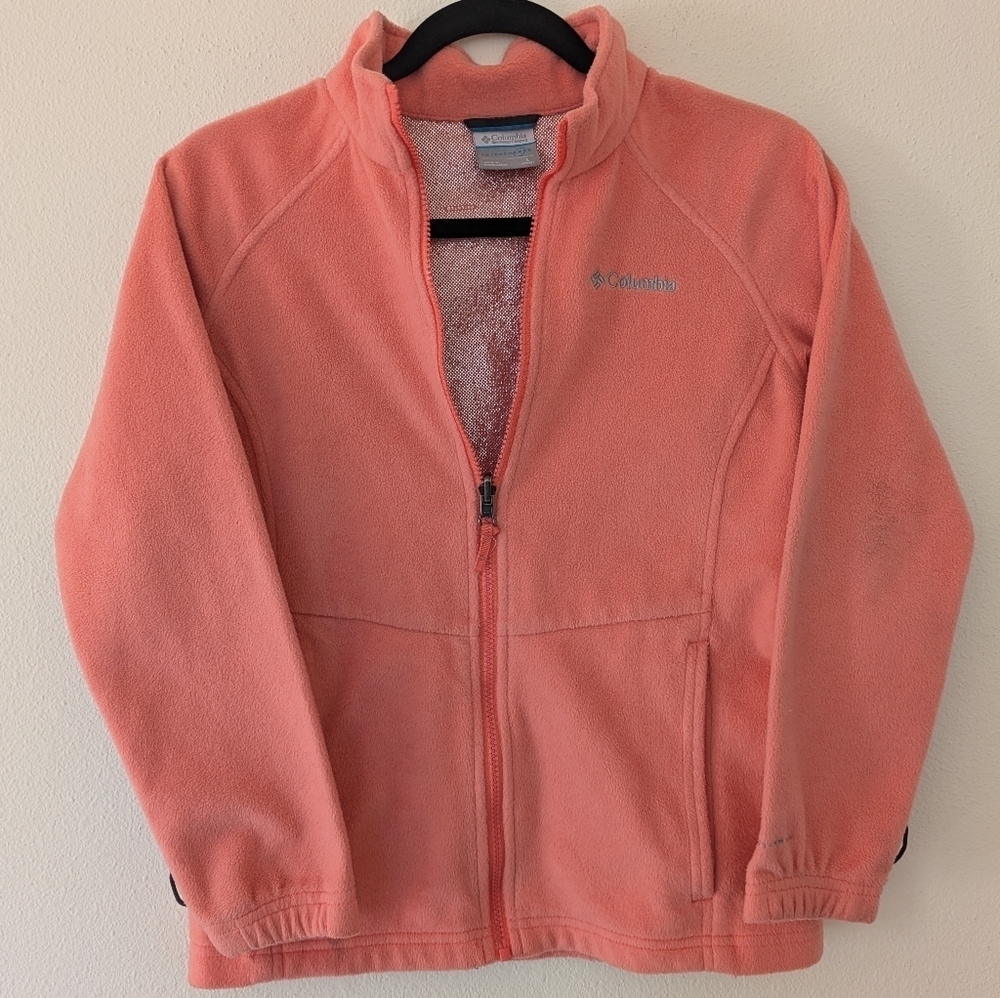Columbia Coral Full Zip Fleece Jacket Omni Heat Youth size L (14/16) Women's XS